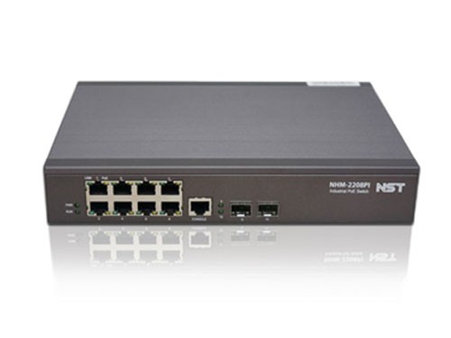 NST NHM-2208PI 산업용 PoE 스위치 8포트 + 2 SFP (전원 내장)