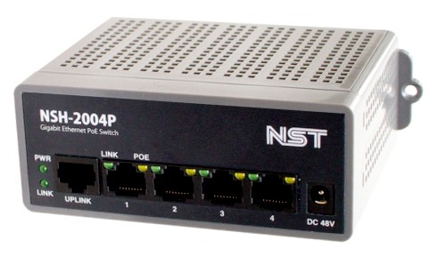 NST NSH-2004P 5포트 기가비트 PoE 스위치 (4 PoE + 1 업링크)
