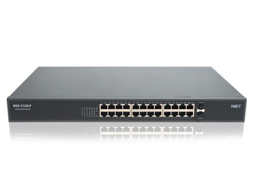 NST NSH-2126LP 24포트 기가비트 PoE 스위치 + 2 SFP