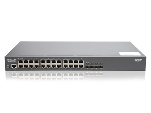 NST NSH-2228P 24포트 기가비트 PoE 스위치 + 4 10G SFP+ 업링크