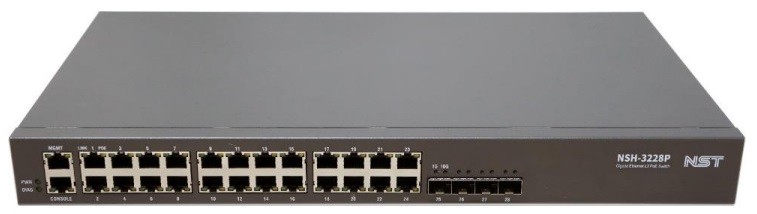 NST NSH-3228P 24포트 기가비트 L3 PoE 스위치 + 4 10G SFP+
